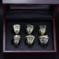 6PCS ONE Set Los Angeles Lakers NBA Basketball championship ring Kobe