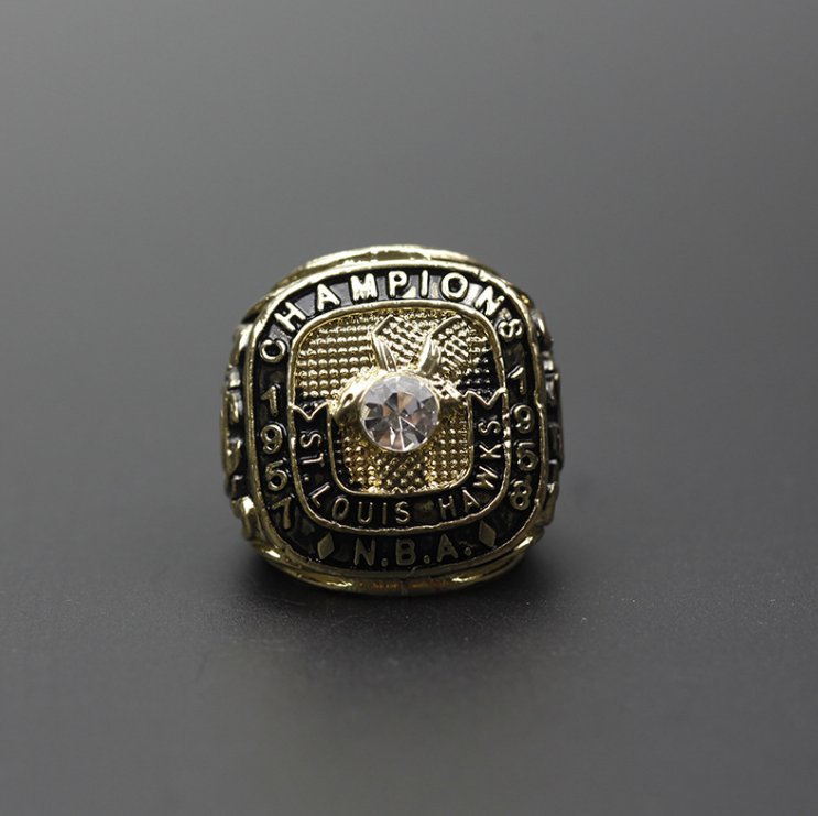 Classic 1958 ST.Louis Hawks Basketball NBA Championship Ring Size 11&i