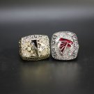 2PCS 1998 2016 ATLANTA FALCONS NFC world championship ring size 11 wit