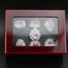 7PCS MVP Brady New England Patriots and Tampa Bay Buccaneers SB rings