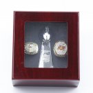 2PCS 2002 2020 Kansas Chiefs Super bowl championship rings and Trophy