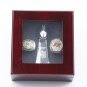 2PCS 2002 2020 Kansas Chiefs Super bowl championship rings and Trophy