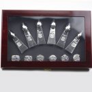 6PCS MVP Brady New England Patriots championship rings and Trophy Set