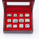 12PCS 2010-2021 Fantasy Football Championship Ring FFL RING with case&