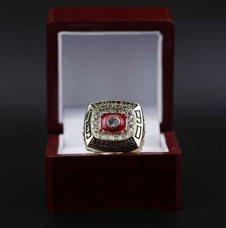 1990 Buffalo Bills AFC super bowl championship ring size 11 with woode
