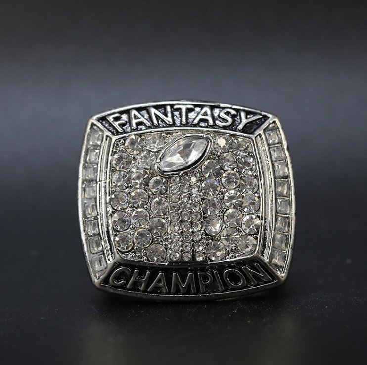 Silver 2017 Fantasy Football Championship Ring FFL RING Size 11&iuml;&