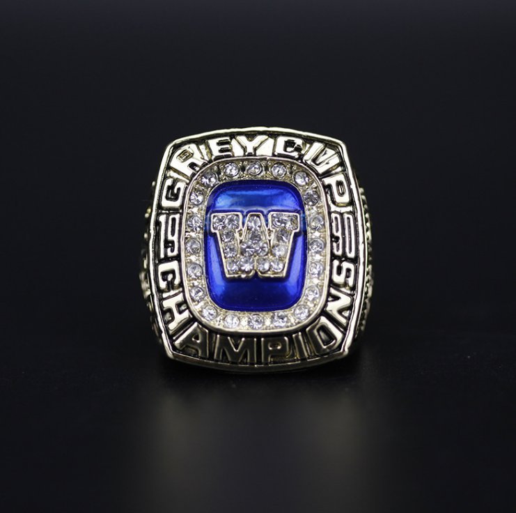 1990 CFL Winnipeg Blue Bombers Grey Cup Championship Ring 11 size&iuml