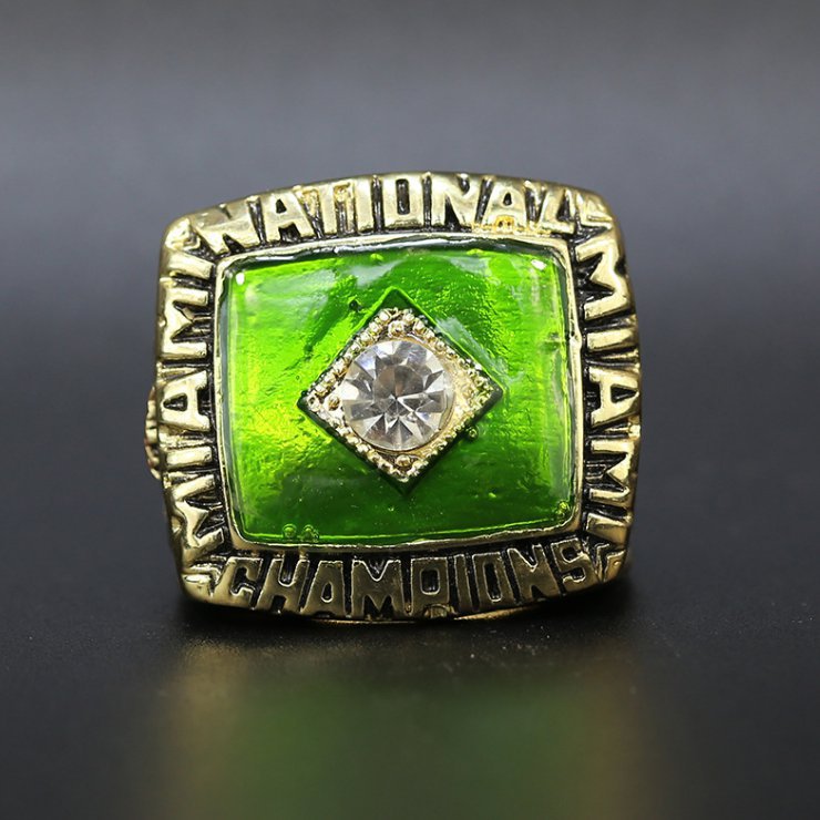 1987 Miami hurricans National championship ring 11 size (180)