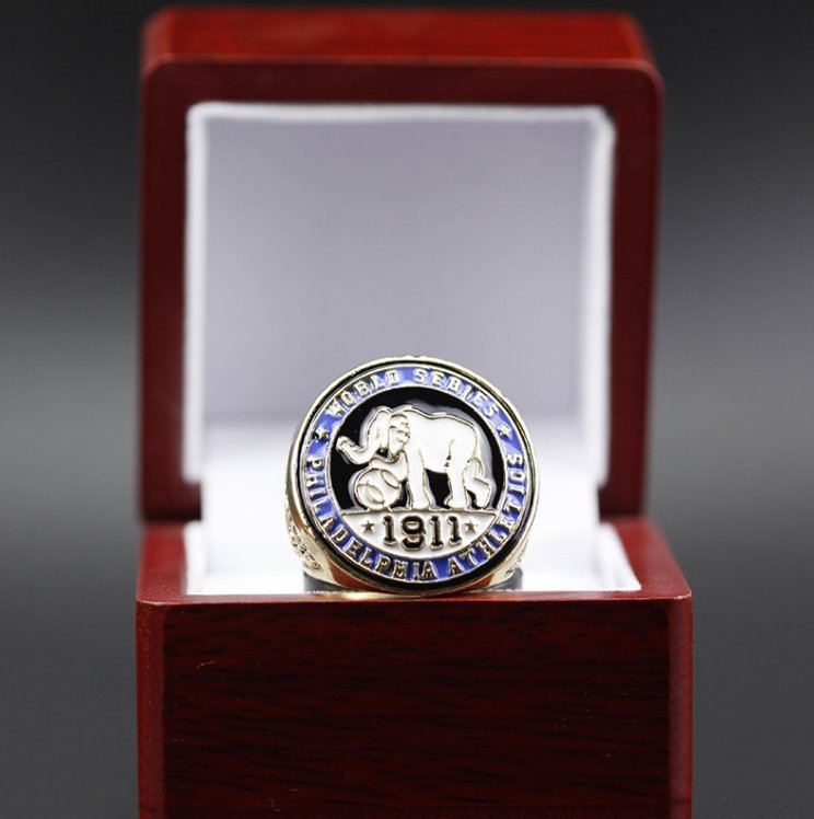 1911 Philadephia Athletics MLB world championship ring 11 size with ca