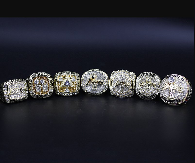 7PCS 2020 Los Angeles Lakers NBA Basketball championship rings KOBE RI
