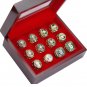 12PCS Boston Celtics NBA championship rings Bill Russell rings with ca