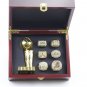 6PCS Set Los Angeles Lakers NBA Basketball championship ring and throp