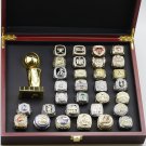 31CS Set 1988-2022 NBA world championship rings and throphy with case&