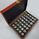 35PCS Set 1987-2021 NBA world championship rings 11 size with case&ium