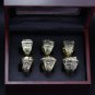 6PCS ONE Set Los Angeles Lakers NBA Basketball championship ring Kobe