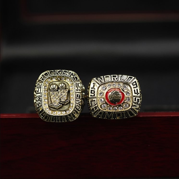 Set 1994 1995 Houston Rockets Basketball NBA championship ring 11 size