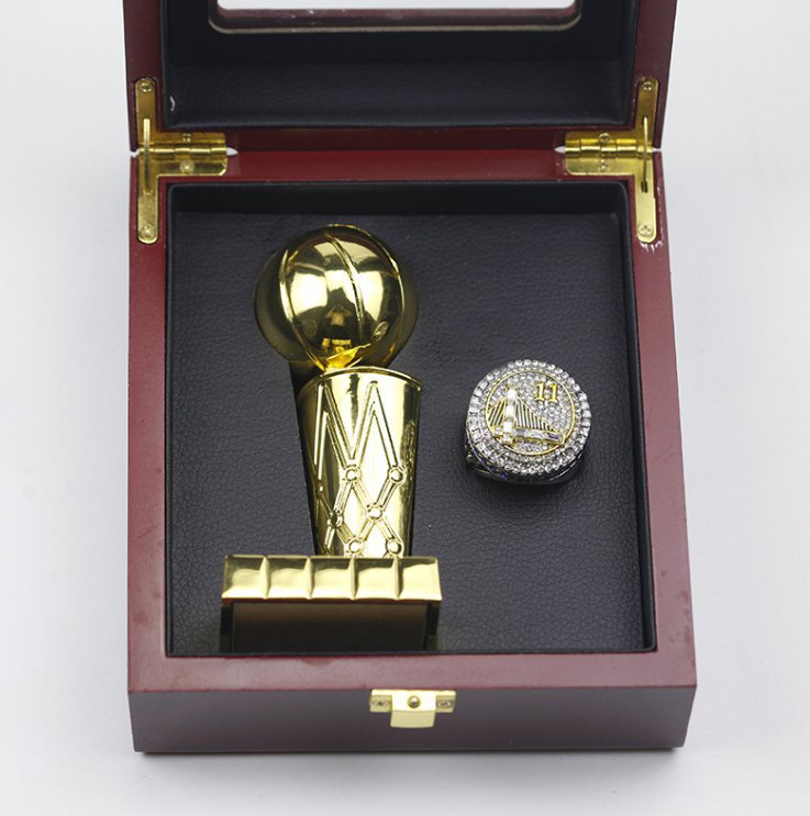 2015 Golden State Warriors Thompson NBA Championship Set ring trophy w
