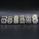 Full Set 6PCS Pittsburgh Steelers Super bowl championship ring 11 size