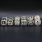 Full Set 6PCS Pittsburgh Steelers Super bowl championship ring 11 size