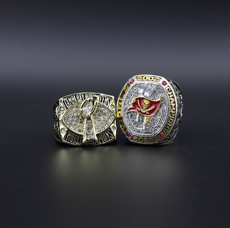 2PCS 2002 2020 Kansas Chiefs Super bowl championship rings 11 size wit