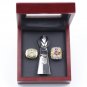 2PCS 2002 2020 Kansas Chiefs Super bowl championship rings and Trophy