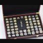 55PCS 1966-2020 NFL Super bowl championship rings and trophy Set with