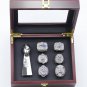 6PCS New England Patriots championship rings and Trophy Set with case
