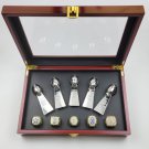 5PCS Dallas Cowboys super bowl championship ring and Trophy Set Gold w