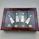 4PCS Green Bay Packers super bowl championship rings with Trophy Set w