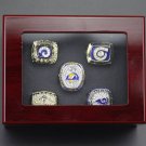 5PCS Los Angeles Rams Super Bowl Championship Ring size 11 with case&i