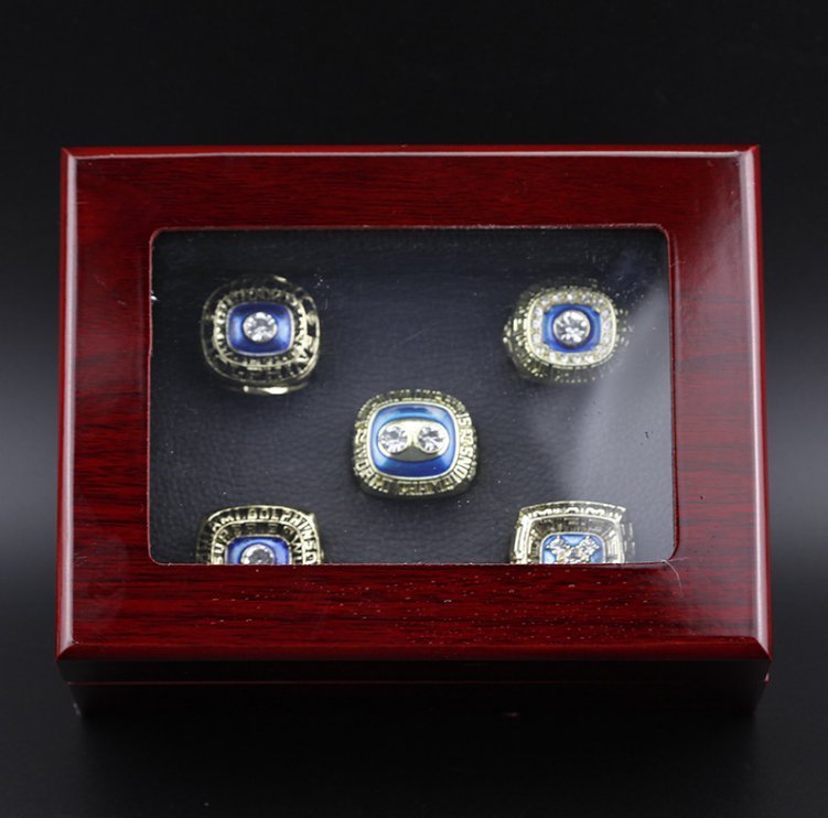5PCS Set Miami Dolphins Super Bowl Championship Ring size 11 with case