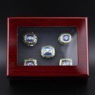 5PCS Set Miami Dolphins Super Bowl Championship Ring size 11 with case
