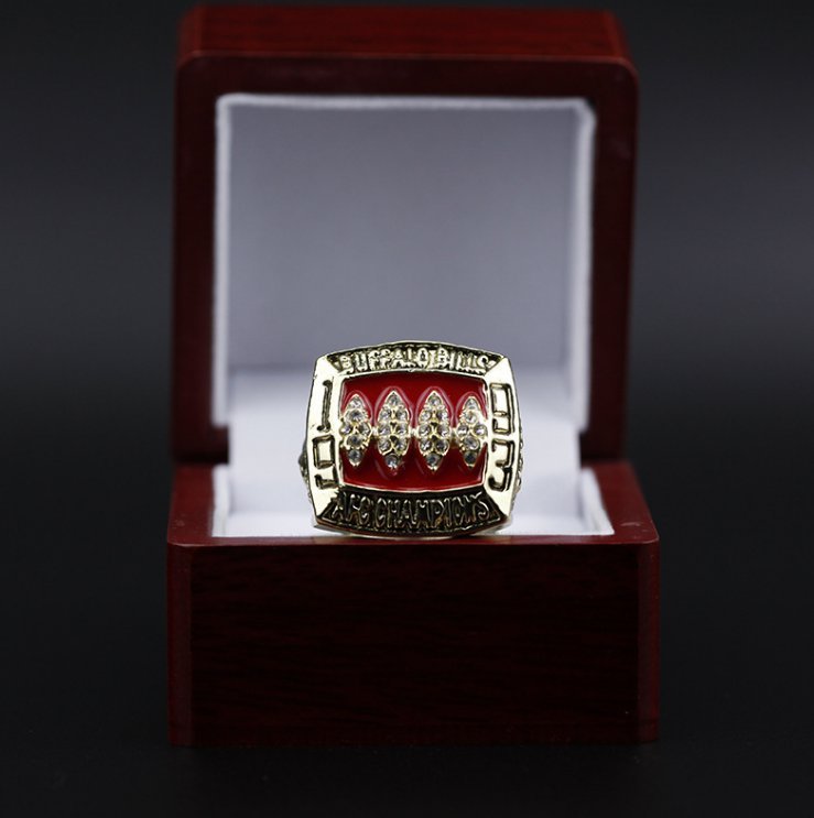 1993 Buffalo Bills AFC super bowl championship ring size 11 with woode