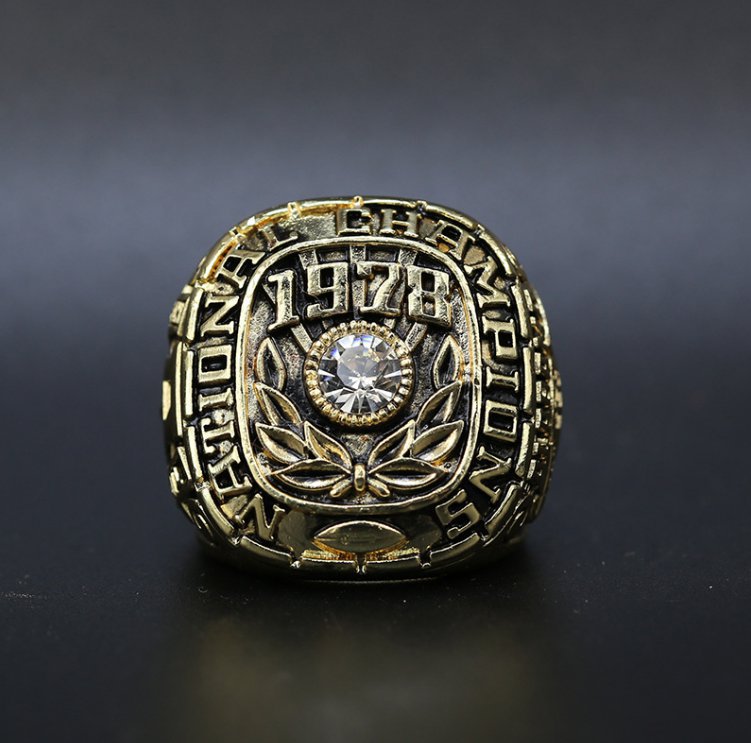 1978 Alabama Clemson Tide NCAA championship ring 11 size (188)