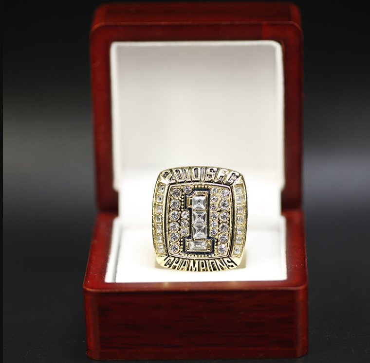 2010 Auburn Tigers National Championship Replica Chizik Player Ring 11