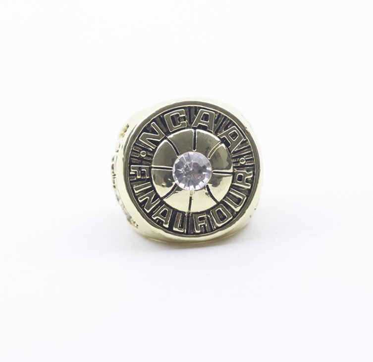 1986 Kansas Jayhawks Manning NCAA 18k GP Brass Championship Ring 11 si
