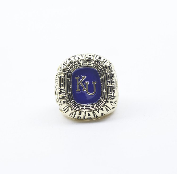 1992 Kansas Jayhawks NCAA Aloha Bowl Championship Ring 11 size (54)
