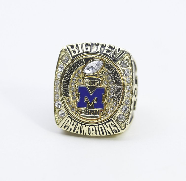 2021 Michigan Football Wolverines Big Ten Championship Ring 11 size &i