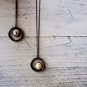MATI: CIRCLE SILVER NECKLACE IN BLACK WITH MAJORCAN PEARL