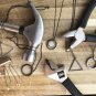 MATI: CIRCLE SILVER NECKLACE IN BLACK WITH MAJORCAN PEARL