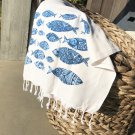 CHIPOURA: HAND-STAMPED PESHTEMAL TOWEL (100% COTTON)