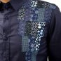 Blue Patched Shirt - Leean Collection (Small)