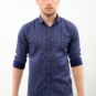 Cotton Blue Flower Shirt (Small)