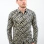 Dark blue Floral Printed Shirt (Medium)