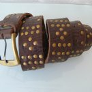 Old brown leather belt