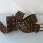 Old brown leather belt
