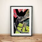 Vintage Soviet poster for the movie "The Man with the Movie Camera" 1929.
