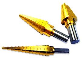 3 Pcs Titanium Step Drill Bits