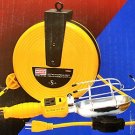 50 Ft Retractable Cord Reel W / Work Light - UL