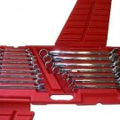 16 Pcs High Polished Combination Wrench - Metric